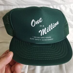 VINTAGE NEW TRUCKER HAT 1980S DIABLO CANYON POWER PLANT ONE ON A MILLION